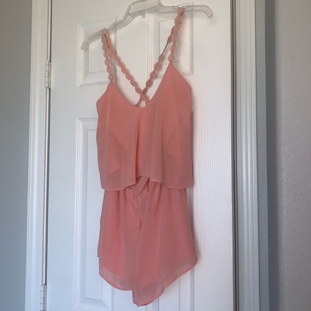 Peach Romper